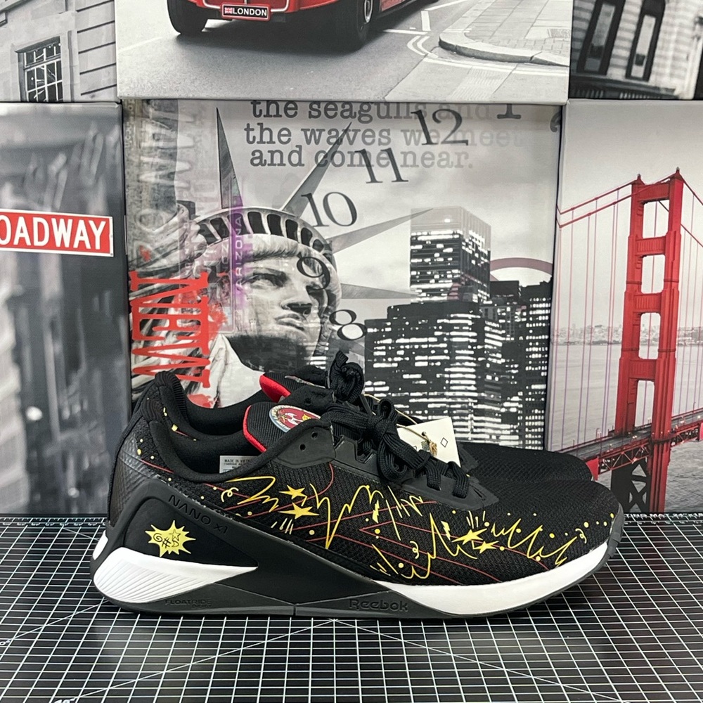 Reebok x Looney Tunes Nano X1 - GW4303 - Mens Sz 12.5 - Black / White - Marigold - Picture 7 of 12